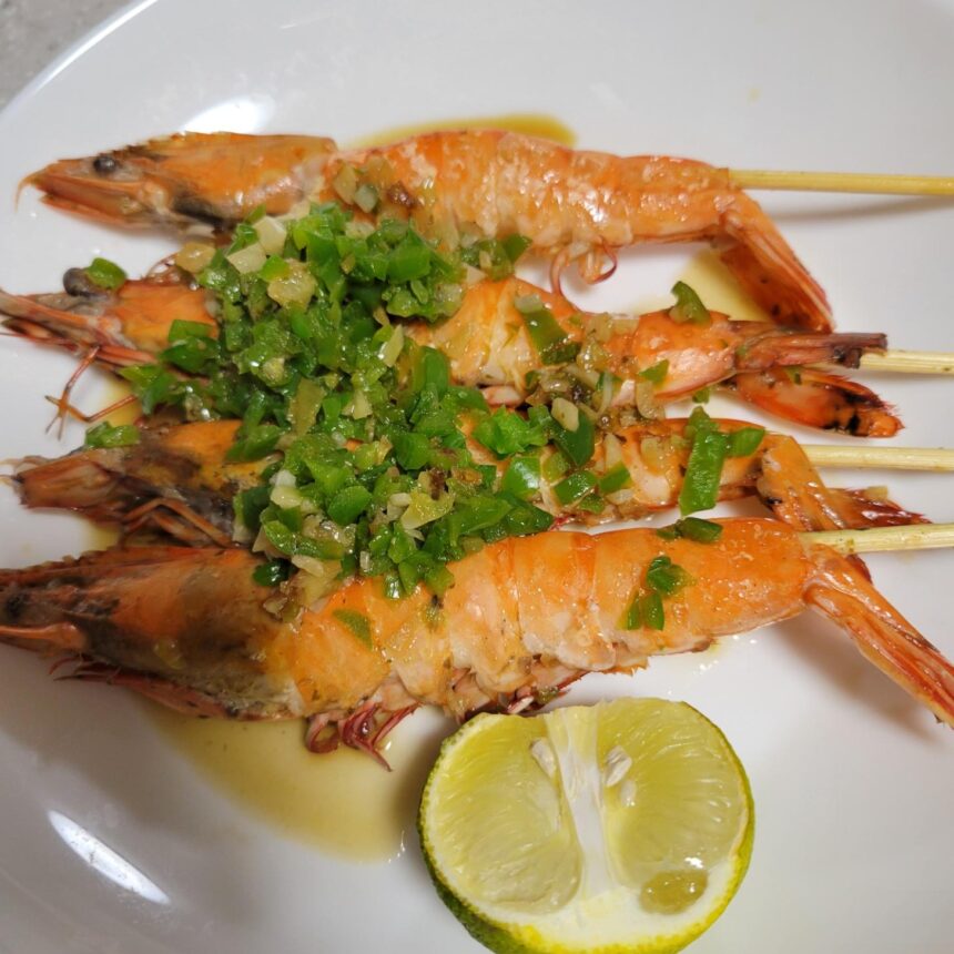 もえびのニンニク醤油