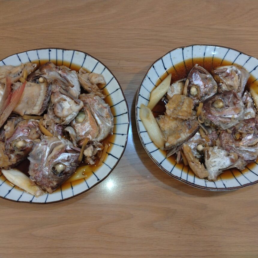 マダイのあら煮