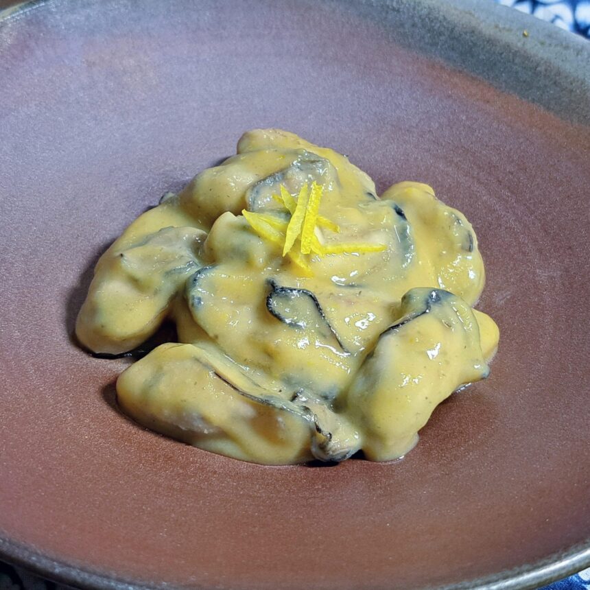 牡蠣のゆず味噌和え