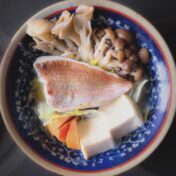 真鯛のレンチン酒蒸し