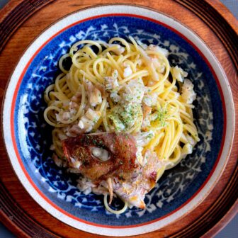 鯛のアラ出汁パスタ