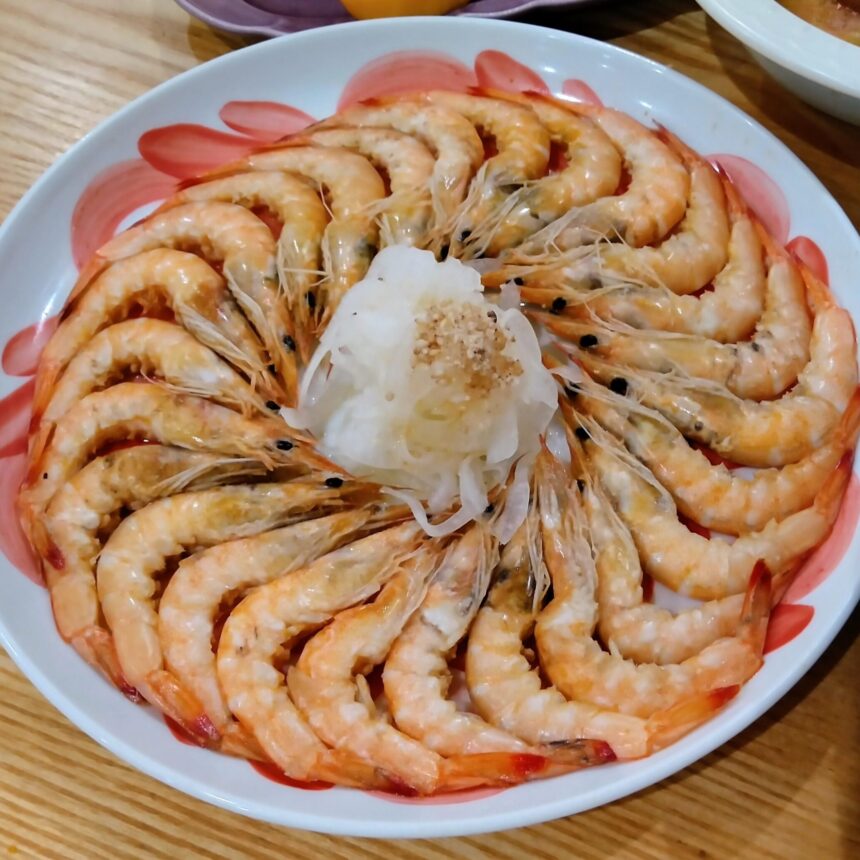 しらさえびの酒蒸し